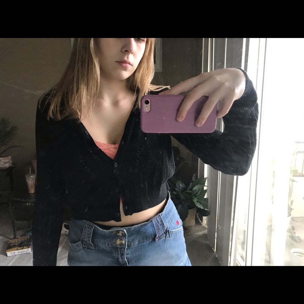 Brandy black cardigan
